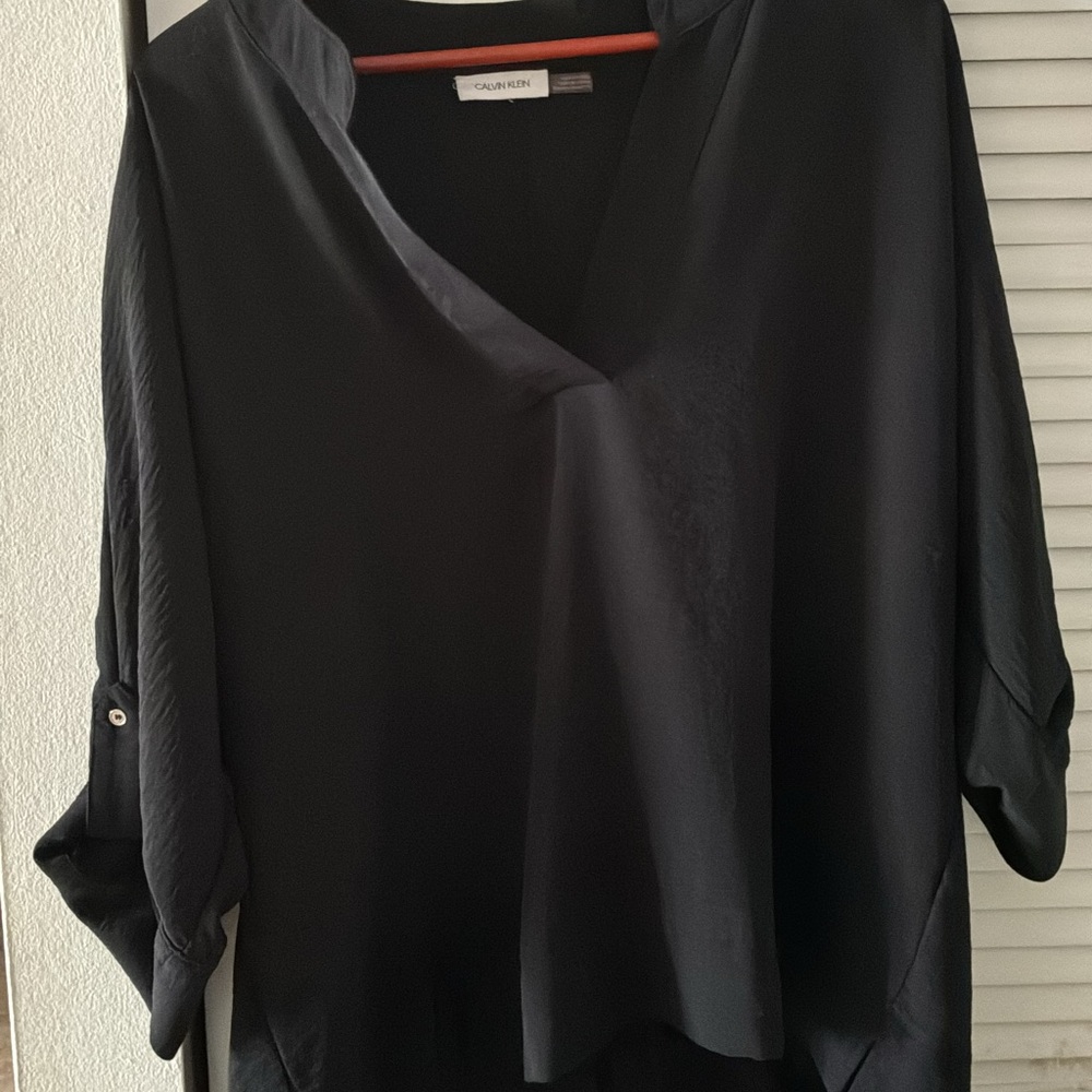 Calvin Klein Women's Elegant Black Blouse